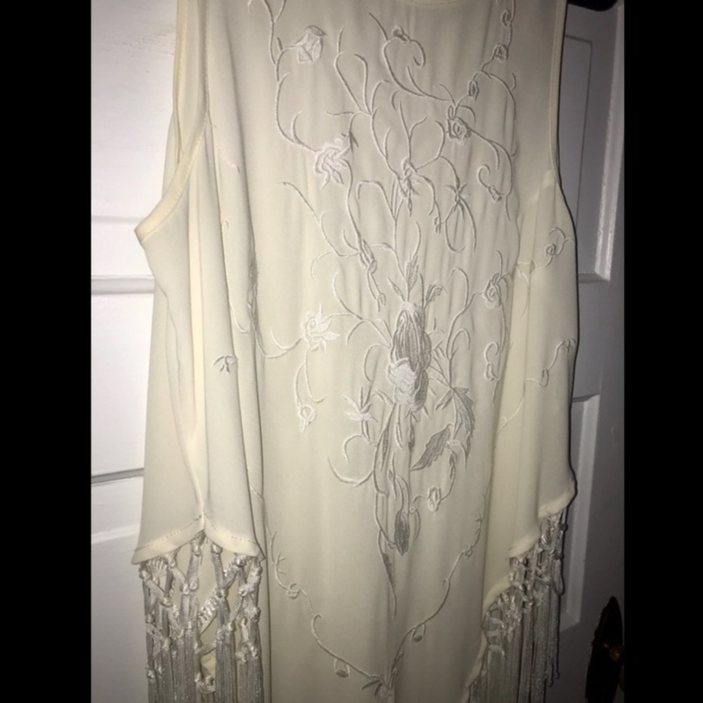Embroidered Fringe Top - Picture 5 of 13